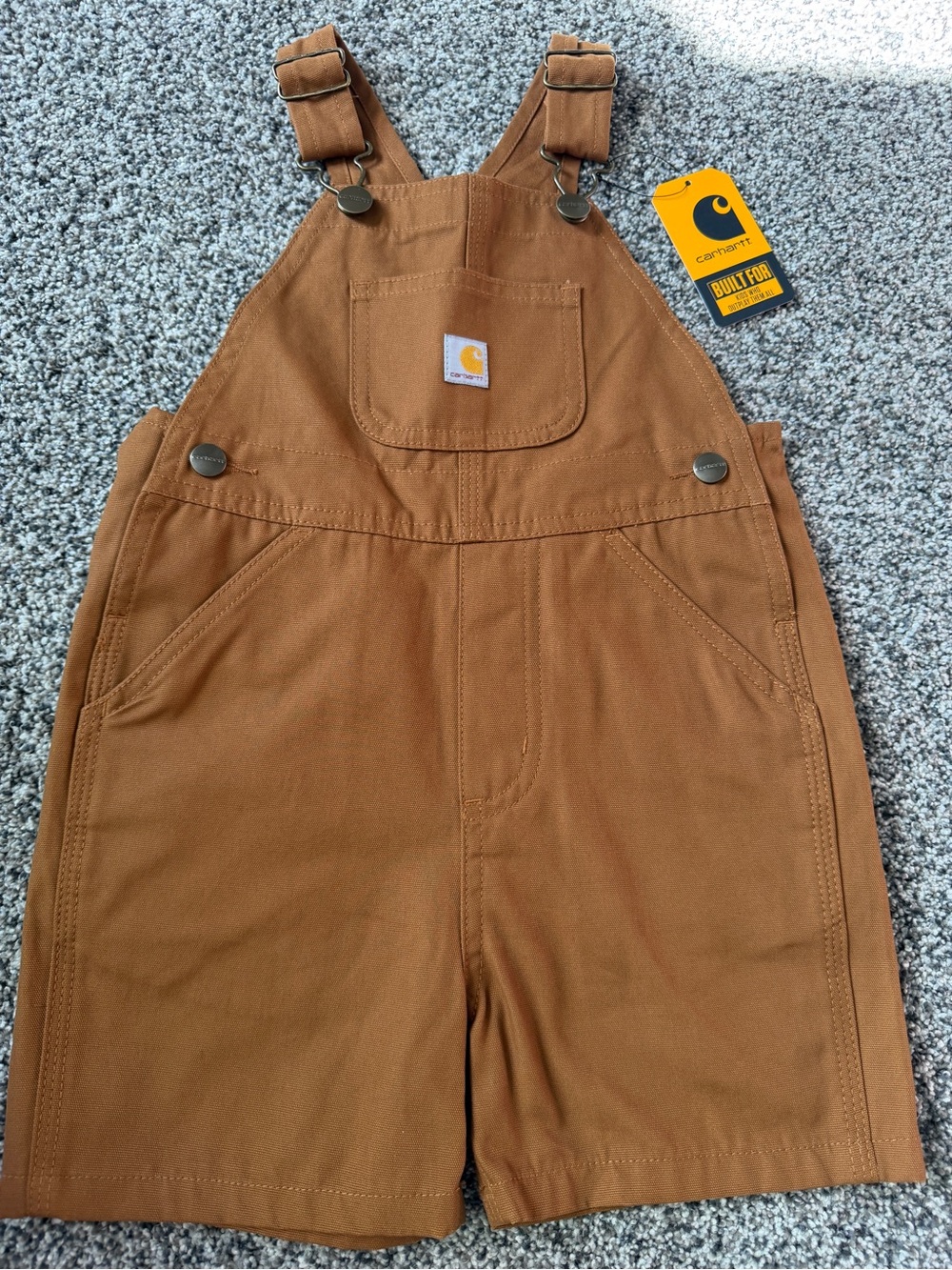 Carhartt Kids Brown Shorts Overalls
Size 4T
Brand New With Tags
#carhartt